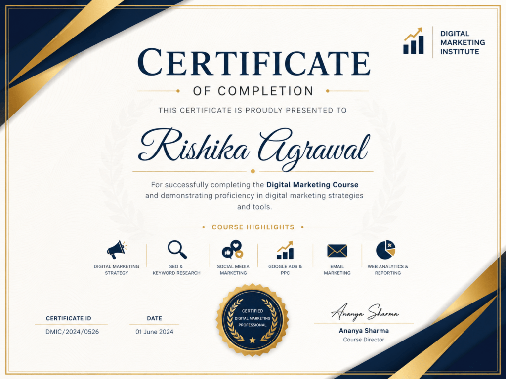 certificate of completion
